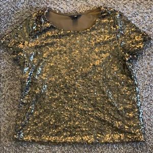 Gold Sequin Shirt